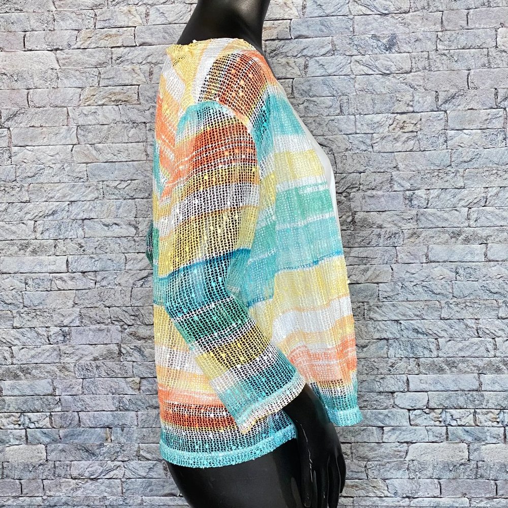 Alfred Dunner Netted Wrap With Built In Tank Top - Picture 4 of 6